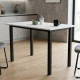 Стіл універсальний Knap Ferrum-decor 75x140x70 Чорний метал ДСП Білий 16 мм (FRD-106378) - фото 1