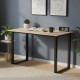 Стол письменный Кнап 2 Ferrum-decor 75x140x60 Черный металл ДСП Дуб Сан-Марино 16 мм (FRD-106403) - фото 1