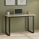 Стол письменный Кнап 2 Ferrum-decor 75x120x70 Черный металл ДСП Дуб Сонома 16 мм (FRD-106421) - фото 1