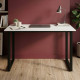Стол письменный Кнап 2 Ferrum-decor 75x140x70 Черный металл ДСП Белый 16 мм (FRD-106426) - фото 1