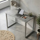 Стіл письмовий Дейв Ferrum-decor 75x140x60 Сірий метал ДСП Бетон 16 мм (FRD-106448) - фото 1