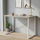 Стіл письмовий Дейв Ferrum-decor 75x140x60 Білий метал ДСП Бетон 32 мм (FRD-106450) - фото 1