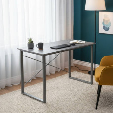 Стіл письмовий Дейв Ferrum-decor 75x140x60 Сірий метал ДСП Бетон 32 мм (FRD-106451)