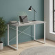 Стіл письмовий Дейв Ferrum-decor 75x100x70 Білий метал ДСП Бетон 16 мм (FRD-106453) - фото 1