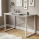 Стіл письмовий Дейв Ferrum-decor 75x140x70 Білий метал ДСП Бетон 32 мм (FRD-106468) - фото 1