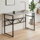 Стол письменный Раян Ferrum-decor 75x100x60 Черный металл ДСП Бетон 16 мм (FRD-106471) - фото 1