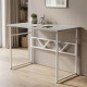 Стол письменный Раян Ferrum-decor 75x140x60 Белый металл ДСП Бетон 16 мм (FRD-106484) - фото 1