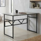 Стол письменный Раян Ferrum-decor 75x140x60 Черный металл ДСП Бетон 32 мм (FRD-106486) - фото 1