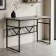 Стол письменный Раян Ferrum-decor 75x100x70 Черный металл ДСП Бетон 16 мм (FRD-106489) - фото 1