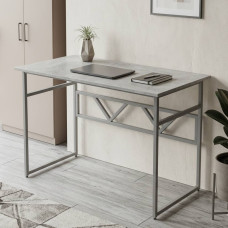 Стіл письмовий Раян Ferrum-decor 75x140x70 Сірий метал ДСП Бетон 16 мм (FRD-106503)