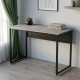 Стол письменный Майк Ferrum-decor 75x100x60 Черный металл ДСП Бетон 16 мм (FRD-106507) - фото 1