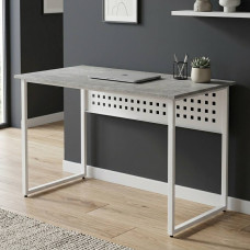 Стіл письмовий Майк Ferrum-decor 75x120x60 Білий метал ДСП Бетон 32 мм (FRD-106517)