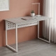 Стол письменный Майк Ferrum-decor 75x140x60 Белый металл ДСП Бетон 32 мм (FRD-106523) - фото 1