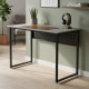 Стол письменный Майк Ferrum-decor 75x100x70 Черный металл ДСП Бетон 32 мм (FRD-106528) - фото 1