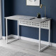 Стол письменный Майк Ferrum-decor 75x100x70 Белый металл ДСП Бетон 32 мм (FRD-106529) - фото 1