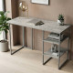 Стол письменный Кевин Ferrum-decor 75x100x60 Серый металл ДСП Бетон 32 мм (FRD-106548) - фото 1
