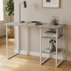 Стіл письмовий Кевін Ferrum-decor 75x120x60 Білий метал ДСП Бетон 16 мм (FRD-106550) - фото 1
