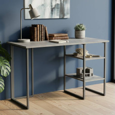 Стіл письмовий Кевін Ferrum-decor 75x140x60 Сірий метал ДСП Бетон 32 мм (FRD-106560)