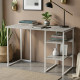 Стол письменный Кевин Ferrum-decor 75x120x70 Белый металл ДСП Бетон 16 мм (FRD-106568) - фото 1