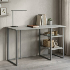 Стол письменный Кевин Ferrum-decor 75x120x70 Серый металл ДСП Бетон 16 мм (FRD-106569)