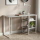 Стіл письмовий Кевін Ferrum-decor 75x120x70 Білий метал ДСП Бетон 32 мм (FRD-106571) - фото 1