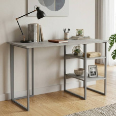 Стол письменный Кевин Ferrum-decor 75x140x70 Серый металл ДСП Бетон 16 мм (FRD-106575)