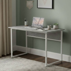 Стіл письмовий Коді Ferrum-decor 75x120x60 Білий метал ДСП Бетон 32 мм (FRD-106589)
