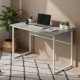 Стол письменный Коди Ferrum-decor 75x120x60 Белый металл ДСП Бетон 16 мм (FRD-106586) - фото 1