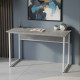 Стол письменный Коди Ferrum-decor 75x120x70 Белый металл ДСП Бетон 16 мм (FRD-106604) - фото 1