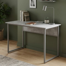 Стіл письмовий Коді Ferrum-decor 75x140x70 Сірий метал ДСП Бетон 32 мм (FRD-106614)