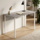 Стол письменный Курт Ferrum-decor 75x100x60 Белый металл ДСП Бетон 16 мм (FRD-106616) - фото 1