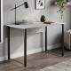 Стол письменный Курт Ferrum-decor 75x120x60 Черный металл ДСП Бетон 32 мм (FRD-106624) - фото 1