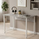 Стол письменный Курт Ferrum-decor 75x120x60 Белый металл ДСП Бетон 32 мм (FRD-106625) - фото 1