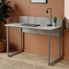 Стол письменный Скай Ferrum-decor 75x100x60 Серый металл ДСП Бетон 16 мм (FRD-106653)