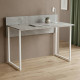 Стол письменный Скай Ferrum-decor 75x100x70 Белый металл ДСП Бетон 16 мм (FRD-106670) - фото 1