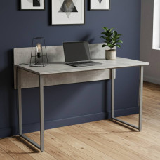 Стол письменный Скай Ferrum-decor 75x100x70 Серый металл ДСП Бетон 16 мм (FRD-106671)