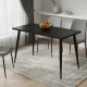 Кухонний стіл Марсель 50 Ferrum-decor 75x120x60 Чорний метал ДСП Сосна Кембра 32 мм (FRD-106696) - фото 1