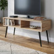 Тумба під ТВ Невада Ferrum-decor 45x100x38 Чорний метал ДСП Дуб Сан-Марино 16 мм (FRD-106724) - фото 1