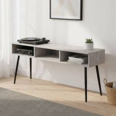 Тумба під телевізор Кентукі Ferrum-decor 45x139x38 Чорний метал ДСП Бетон 16 мм (FRD-106727)