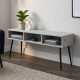 Тумба під телевізор Кентукі Ferrum-decor 45x139x38 Чорний метал ДСП Бетон 16 мм (FRD-106727) - фото 3