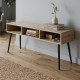 Тумба під телевізор Кентукі Ferrum-decor 45x139x38 Чорний метал ДСП Дуб Сан-Марино 16 мм (FRD-106732) - фото 1