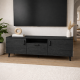 Тумба Лэстер на конусных ножках Ferrum-decor 48x139x38 Черный металл ДСП Сосна Кембра 16 мм (FRD-106802) - фото 1
