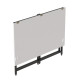 Стіл-трансформер розкладний Слай Ferrum-decor 75x100x60 Чорний метал ДСП Білий 16 мм (FRD-107345) - фото 3