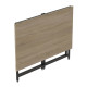 Стіл-трансформер розкладний Слай Ferrum-decor 75x100x60 Чорний метал ДСП Дуб Сонома 16 мм (FRD-107343) - фото 3