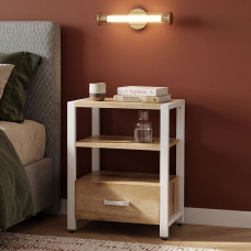 Тумба універсальна Ferrum-decor Вів'єн 1/1 50x41x40 білий ДСП Дуб Евок Прибережний 16 мм (FRD-107810)