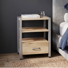 Тумба універсальна Ferrum-decor Вів'єн 1/1 50x41x40 сірий ДСП Дуб Евок Прибережний 16 мм (FRD-107815)