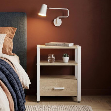Тумба універсальна Ferrum-decor Вів'єн 1/1 50x41x40 білий ДСП Дуб Кремона Торро 16 мм (FRD-107813)