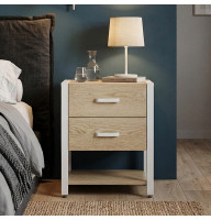 Тумба універсальна Ferrum-decor Вів'єн 2/1 50x41x40 білий ДСП Дуб Кремона Торро 16 мм (FRD-107798)
