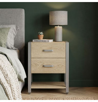 Тумба універсальна Ferrum-decor Вів'єн 2/1 50x41x40 сірий ДСП Дуб Кремона Торро 16 мм (FRD-107803)