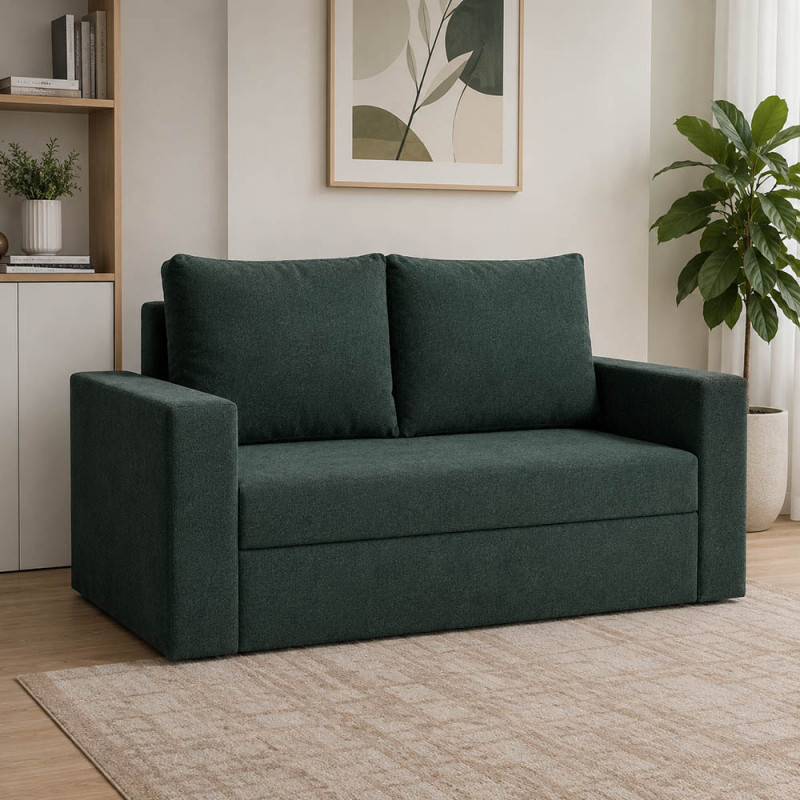 Диван ортопедичний Мекко Denver 1560х960 Bonel Standart Hard Plus IV категорія Bestseller Emerald (MEK-161340) - фото 